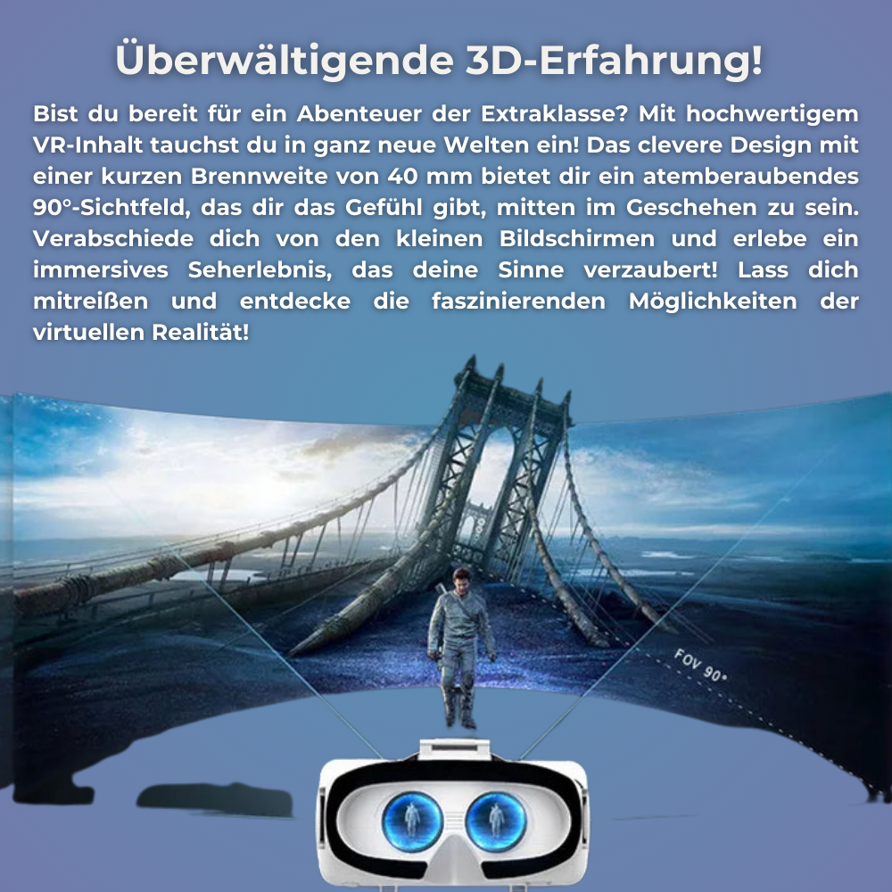 VirtualReal Explorer VR-Headset -  Entdecke eine ganz neue Welt!