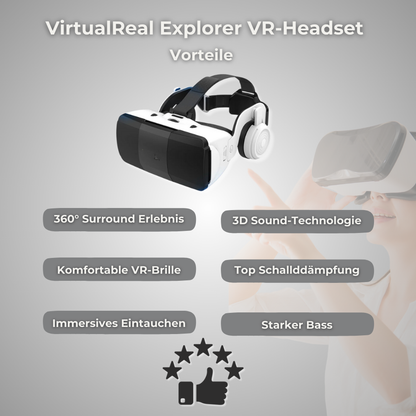 VirtualReal Explorer VR-Headset -  Entdecke eine ganz neue Welt!